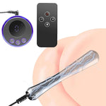 Stainless Steel Electric Shock Anal Plug, Remote Control Metal Electric Shock Butt Plug, Electrostimulation Anal Dilator Dildo Prostate G-Spot Massager, Bdsm Fetish Masturbation Sex Toy