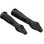 Realistic Long Hand Dildo Butt Plug - Long Black Fist Dildo Lifelike Hand Dildos Huge Anal Plug For Anal Stretching Large Anal Dilator With Strong Suction Cup For Men Women (12Inch)