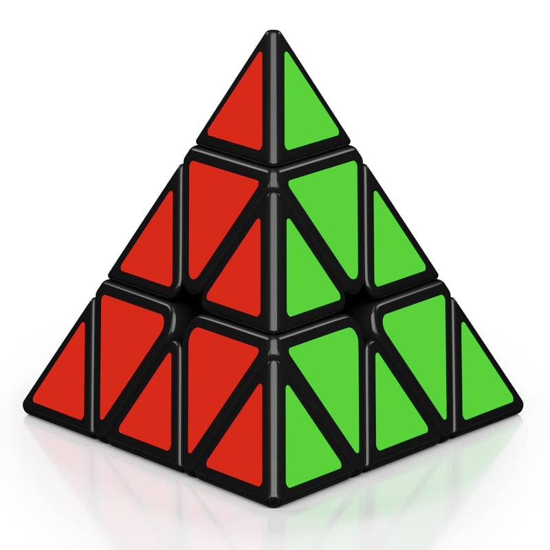 Pyramid Speed Cube, 3X3X3 Qiming Pyramid Speed Cube Triangle Cube Puzzle Ma