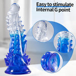 Adult Toys Fantasy Dildo With Strong Suction Cup Dildo, 8.8 Inch Huge Adult Toys For Women Men And Couples, Hands-Free Play Liquid Silicone Adult Sex Toys & Games