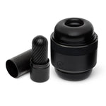 Voy Adjustable Male Masturbator Penis Stroker & Ghost Black Textured Reversible Penis Stroker - Male Sex Toys Bundle