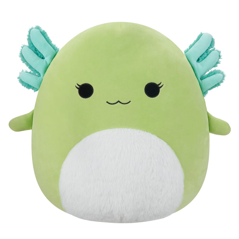 Original 16 Inch Mipsy Green Axolotl With Fuzzy White Belly Large Ultrasoft