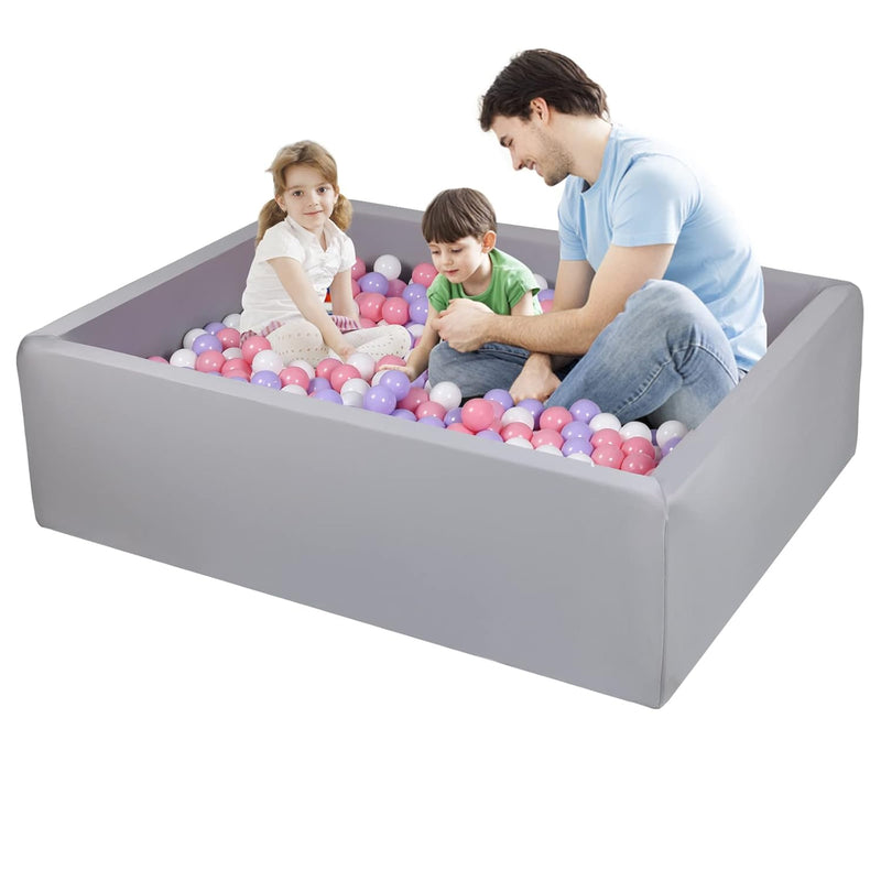 Ball Pits For Toddlers, Large Baby Ball Pit 47"X35" Rectangular Soft Foam B