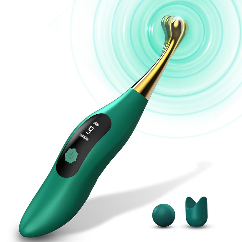 Clitoral Vibrator Women Sex Toys - 9 Powerful G Spot Clitoris & Nipple Stimulation Vibrator With Lcd Screen Display, Magnetic Rechargeable Waterproof Sex Toys For Women Or Couples Pleasure