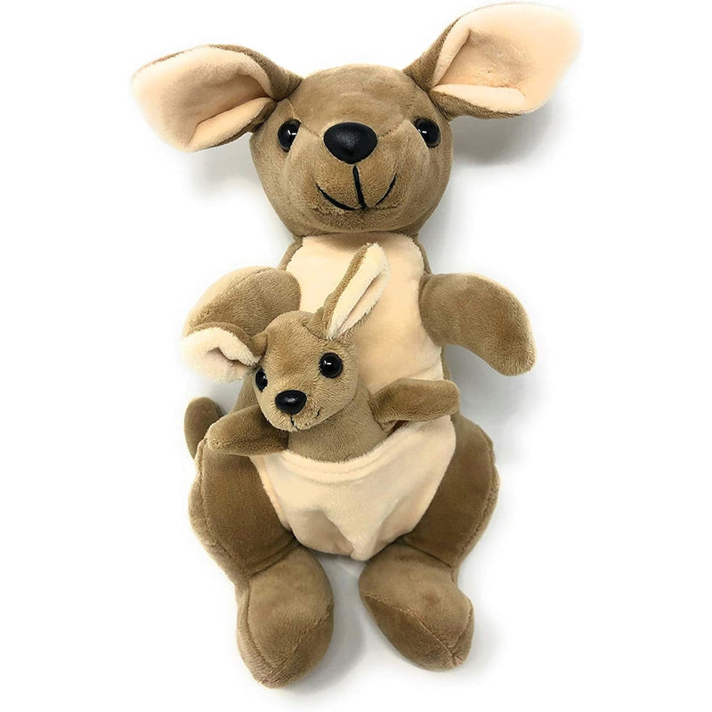 14" Kangaroo Stuffed Animals Plush Animal Kangaroos Soft Kids Toy Momma & Baby