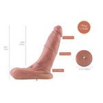 8.3” Dual-Density Ultra Realistic Dildo With 3D Balls, 7.68” Insert-Able Length Dong With Kliclok System For General User, Banzol - High-End Series