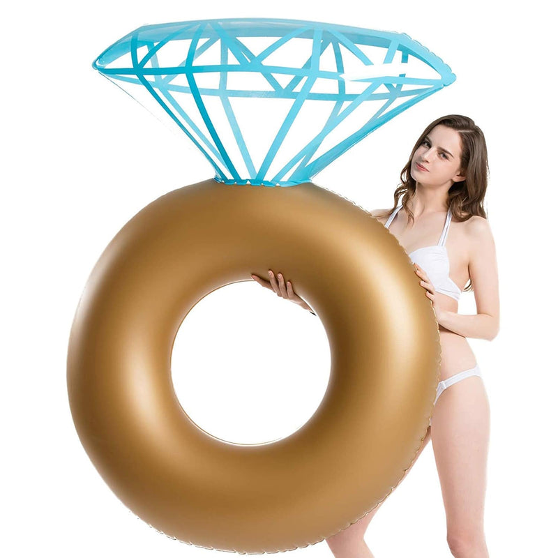 Jasonwell Inflatable Diamond Ring Pool Float - Engagement Ring Bachelorette