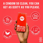 Ultra-Thin Righteous Rubber Condoms, PETA-Certified Vegan, Fair-Trade Latex, 24 Count Pack