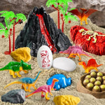 Sensory Bin, Dinosaurs Kit With Sensory Sand, Play Sand Pretend Play Beach Toy, Sandbox For Girls And Boys