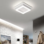 24W Square Hallway Light, Modern Flush Mount Led Ceiling Light,White Acrylic Close to Ceiling Lights for Bedroom Dining Room Kitchen Balcony Bathroom Aisle Ceiling Lamp (Cool White,6000K)