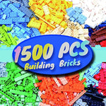 1500 Pieces Building Bricks, Classic Bulk Small Blocks, Classic Bricks Set Basic Building Blocks Compatible With All Major Brands