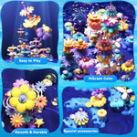 Coral Garden Flower Building Toys For For Toddlers 3-5 Year Old?Upgrade Diy Building Blocks Toys For Ages 2-4 Girls,Educational Stem Christmas Birthday Gift For Kids(76Pcs)