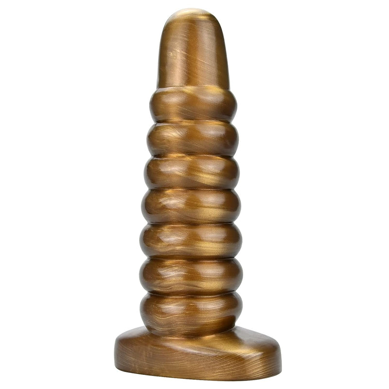 Anal Beads Butt Plug, Screw Design Anal Butt Plug G-Spot Stimulation Dildo With Hands Free Suction Cup Adult Sex Toy For Men, Women And Couples