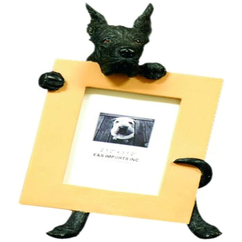 Black Great Dane Picture Frame Holds Your Favorite 2.5 By 3.5 Inch Photo, Hand