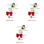 Couples Sex Toys Sm Training Bell Metal Bullet Anal Plug Bow Butt Plug with Expanded Jewelry Base