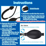 Inflatable Silicone Anal Plug Built In Metal Ball Dog Puppy Tail Butt Expand Trainer Waterproof Sm Anus Sex Toy Detachable Backdoor Stimulator Perineum Massager For Women, Men And Couples