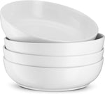 Pasta Bowl, Salad Bowls, Bowls, Serving Bowls, Soup, Ceramic, Large Capacity, Microwave & Dishwasher Safe, Set of 4, 40 Oz, (White)