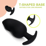 Anal Plugs Silicone Sex Toys Butt Plugs Anal Adult Sex Toys & Games Anal Training Kit With Curved Base & Slender Waist Prostate Sex Toy For Comfortable Long-Term Wear (L)