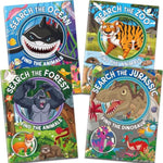 4 Pack Brain Games Activity Book For Kids Ages 4-8 8-12,Kids Games Search And Find Books For Car Game Road Trip Airplane Activities