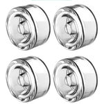 Advanced 4-Pack Universal Penis Pump Sleeve Replacement, Male Silicone Penis Vacuum Pump Seal Cover Enhancement Growth Pump Cap Sex Toy Extender Accessory For Men, White