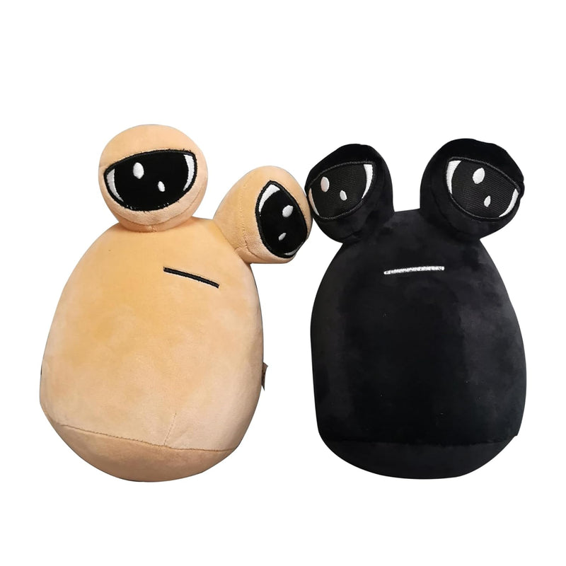 2 Pcs Alien Pou Plush Toy,Cute Pou Stuffed Animal,8.6 Inch Sad Pou Plushie,