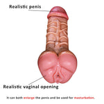 Silicone Pocket Puzzy Dildo 2 In 1 Design Realistic Pocket Pussy Penis Masturbators With Textured Lifelike Clitoris Vaginal Artificial Penis, Juguetes Sexuales Para Mujer Penes De Sexual Para Mujeres