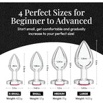 Pleasure Bundle By - Adult Sex Toy Wand With 12 Powerful Modes, 5 Speeds - Rechargeable Silicone Clitoral Vibrator Bedroom Stimulator With Beginner 4 Piece Set Jewel Butt Plug For Women & Men