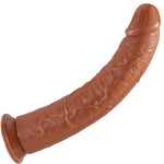 15.12 Inch Long Dildo Huge Brown Anal Dildo No Balls,Realistic Extra Long Dildos Anal Plug With Small Glans And Strong Suction Cup Dildos For Deepest Sex Sex Toy For Women Men Gay