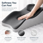 Memory Foam Wedge Pillow for Couples with Multi-Angle Support & Removable Cover