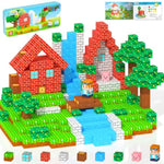 Magnetic Blocks Kids Travel Toys With Portable Metal Tin – Montessori Building Blocks Stem Magnet Magnetic Tiles Toddler Kids Toys For 3+ Year Old Boys & Girls, Classroom Must Haves Creative Gift