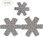 Pot and Pan Protectors, Set of 12 and 3 Different Size, Cookware Protector Set/Pots and Pans Dividers/Pans Separator Anti-Slip to Avoid Scratching or Marring When Stacking