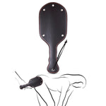 Sex Pu Leather Bdsm Paddle With Comfortable Handle Safety Loop, Spanking Flogger Whip For Couples, Beginners Bondage Roleplay