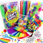 Bulk Arts & Crafts Supplies Kit for Kids Ages 4-8, Preschool & Homeschool DIY Art Set