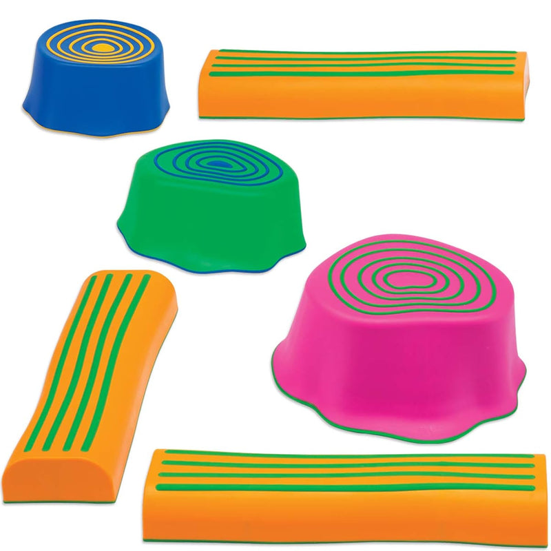 Step A Trail 6 Piece Backyard Obstacle Course For Kids Indoor And Outdoor B