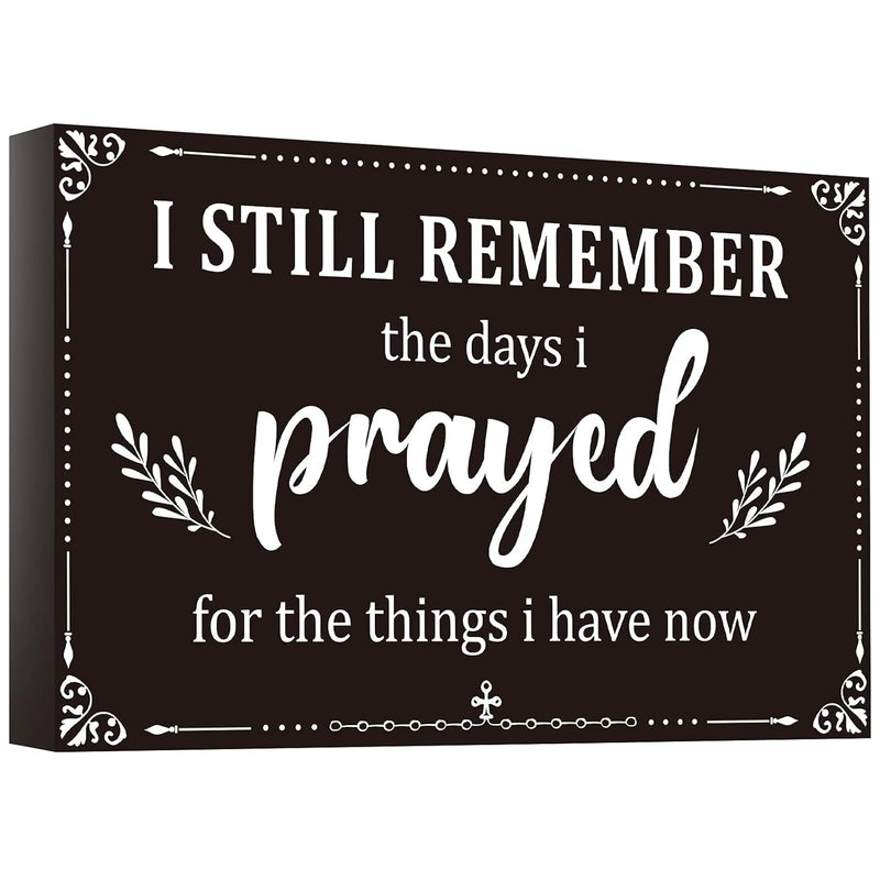 I Still Remember The Days I Prayed Home Wall Decorations Wooden Table Centerpi