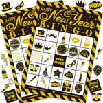 Happy New Year Bingo Game Cards For Kids Adults 24 Players Holiday Party Game Supplies 2026 New Years Eve Party Supplies Gifts