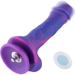 8.38” Vibrating Dildo With 3 Speeds + 4 Modes With Kliclok System - Dream Sky Silicone Dong For Advanced Users - 5.9" Insert-Able Length, Max Girth 7.72", Max Diameter 1.5" - Fantasy Series