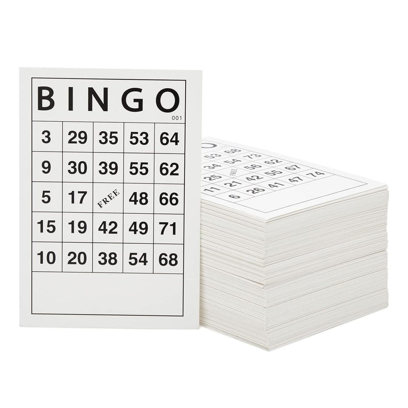 Juvale 180 Sheets Reusable Paper Bingo Cards Bulk for Adults, Disposable Nu