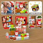 48Pcs Christmas Magnetic Blocks Toys For Kids, Holiday Magnet Toys With Metal Box, Science Learning Toys,Magnetic Cubes Building Blocks Travel Toys For New Year
