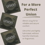 Ultra-Thin Secure Fit Condoms, Smaller Size, Lubricated & Vegan, 12-Count