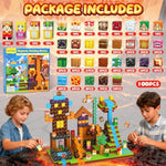 Magnetic Blocks Building Toys: Upgraded Adventure Magnetic Building Blocks Game Set For Kids Ages 3+, Construction Toys Stem Sensory Educational Christmas Birthday Gifts (0.8 Inch) (100Pcs)