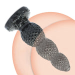 Anal Bead Butt Plug Trainer, Dragon Scale Anus Bead Butt Plug With Three Gradual Large Bead, Anal Dildo Prostate Vaginal Massage Anal Dilator With Strong Suction Cup For Male Female (S)