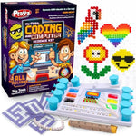 My First Coding & Computer Science Kit - Learn About Binary Codes, Encryption, Algorithms & Pixelation Through Fun Puzzling Activities Without Using A Computer For Boys, Girls, Teenagers, Kids