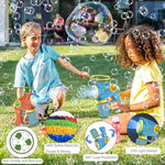 2 Pack Bubble Gun For Kids, Automatic Bubble Blower With Light, Bubble Toys For Party Favor, Carnival Prizes, Wedding, Themed Birthday