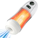 Automatic Male Masturbator Sex Toys For Men - Male Masturbators Cup With 4 Suction & 9 Vibration For Penis Stimulation Electric Pocket Pussy Men Stroker Adult Sex Toys Blowjob Toy (White)