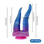 Realistic Double-Ended Dildo + 22.8 Inch Super Long Anal Beads