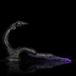 Dual-Headed Dildo With Suction Cup For Hands-Free Play, Knot Design For Prostate Stimulation, Unisex Adult Toy For Intermediate And Advanced User, Fantasy Silicone Anal Plug (D304-M)
