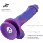 8.38” Vibrating Dildo With 3 Speeds + 4 Modes With Kliclok System - Dream Sky Silicone Dong For Advanced Users - 5.9" Insert-Able Length, Max Girth 7.72", Max Diameter 1.5" - Fantasy Series