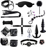 15-Piece BDSM Bondage Restraint Kit – Complete Set for Couples & Beginners