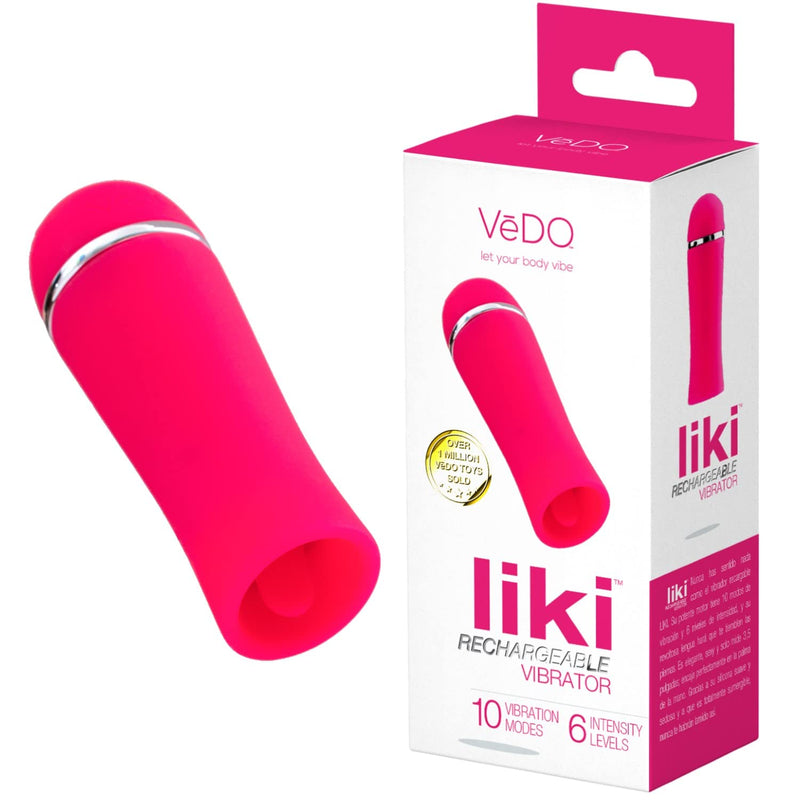 Liki Rechargeable Flicker Clitoral Vibrator Sex Toy For Women (Foxy Pink)